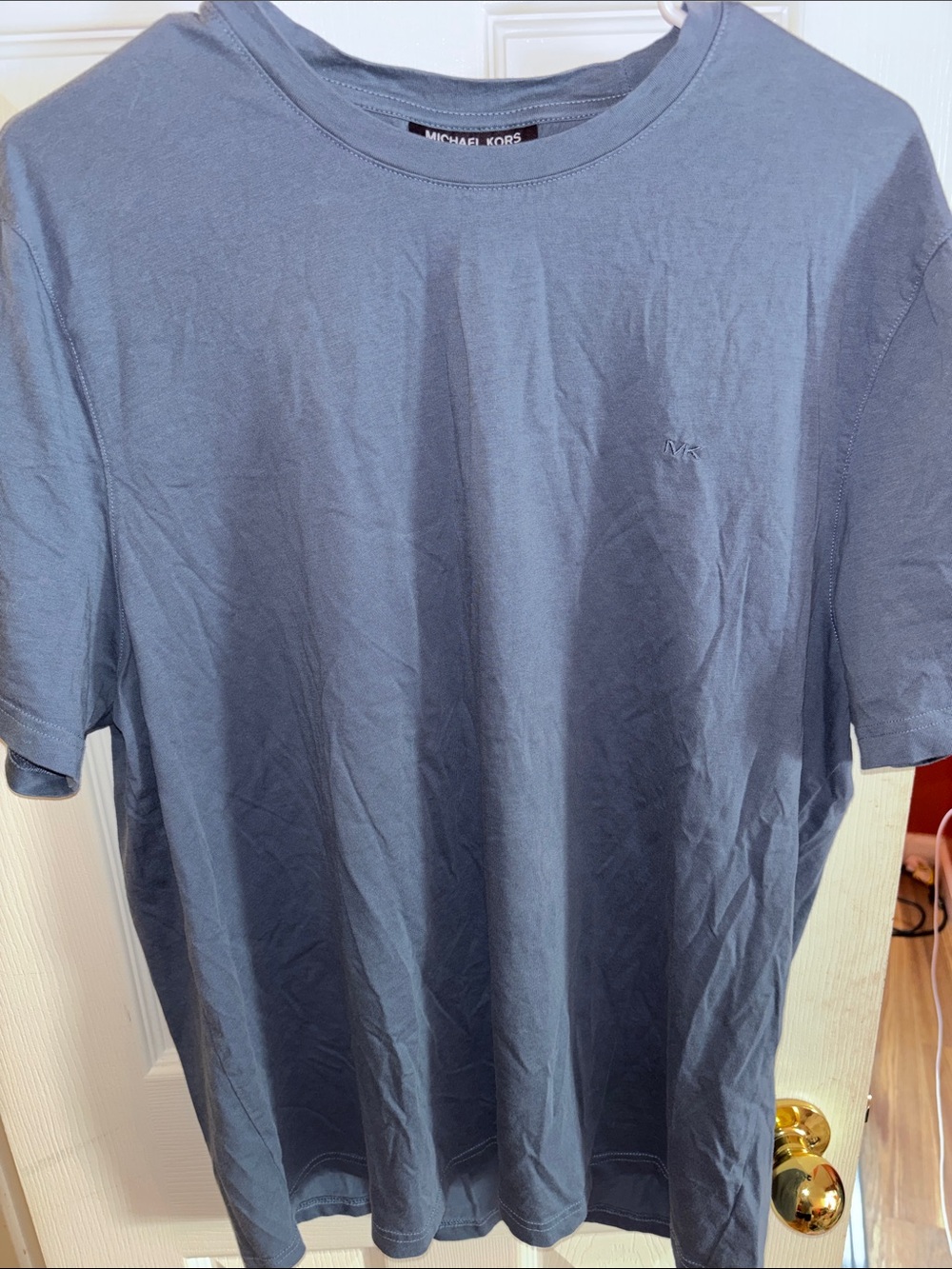 Michael Kors Men's Slate Blue Crewneck Short Sleeve Tee